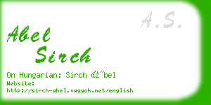 abel sirch business card